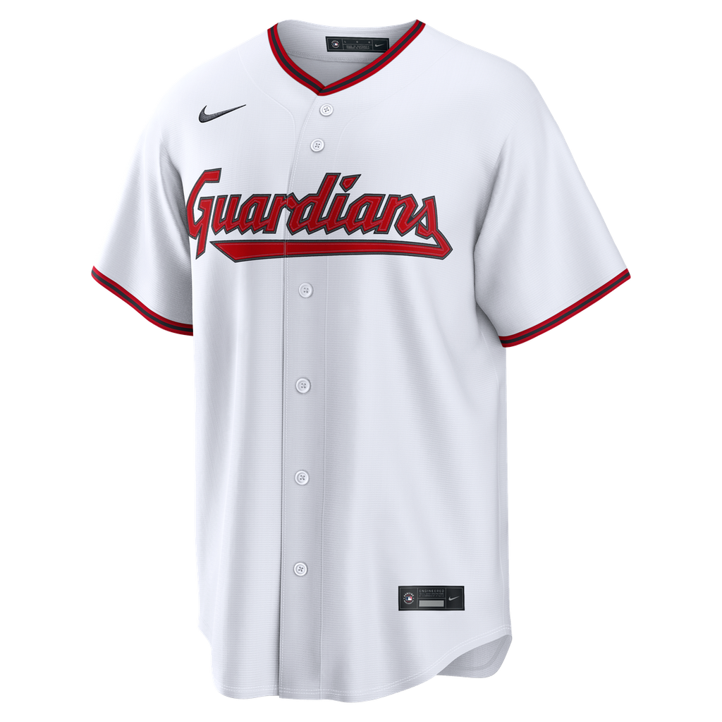 Cleveland Guardians Nike White Home Replica Custom Jersey