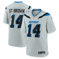 Detroit Lions Amon-Ra St. Brown Nike Silver 2026 Rivalries Collection Game Jersey