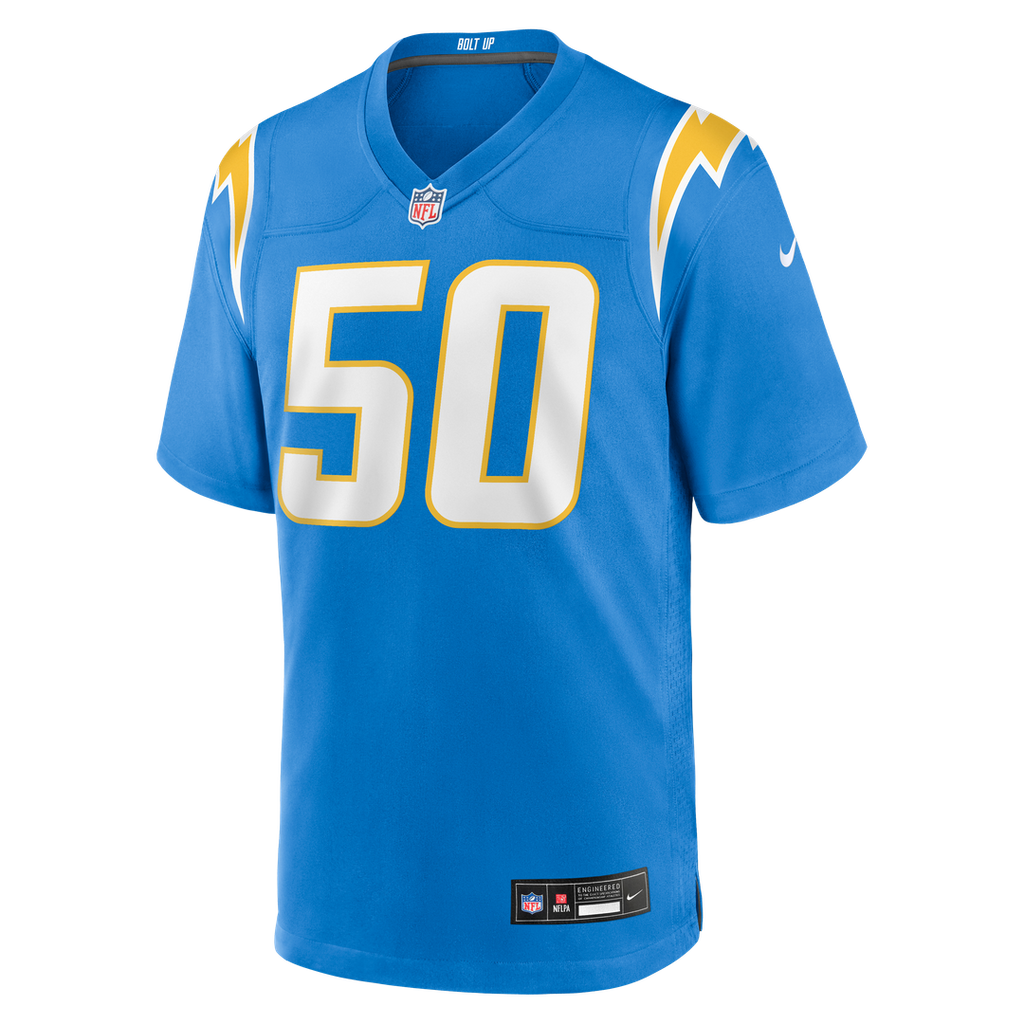 Los Angeles Chargers Caleb Murphy Nike Powder Blue Team Game Jersey