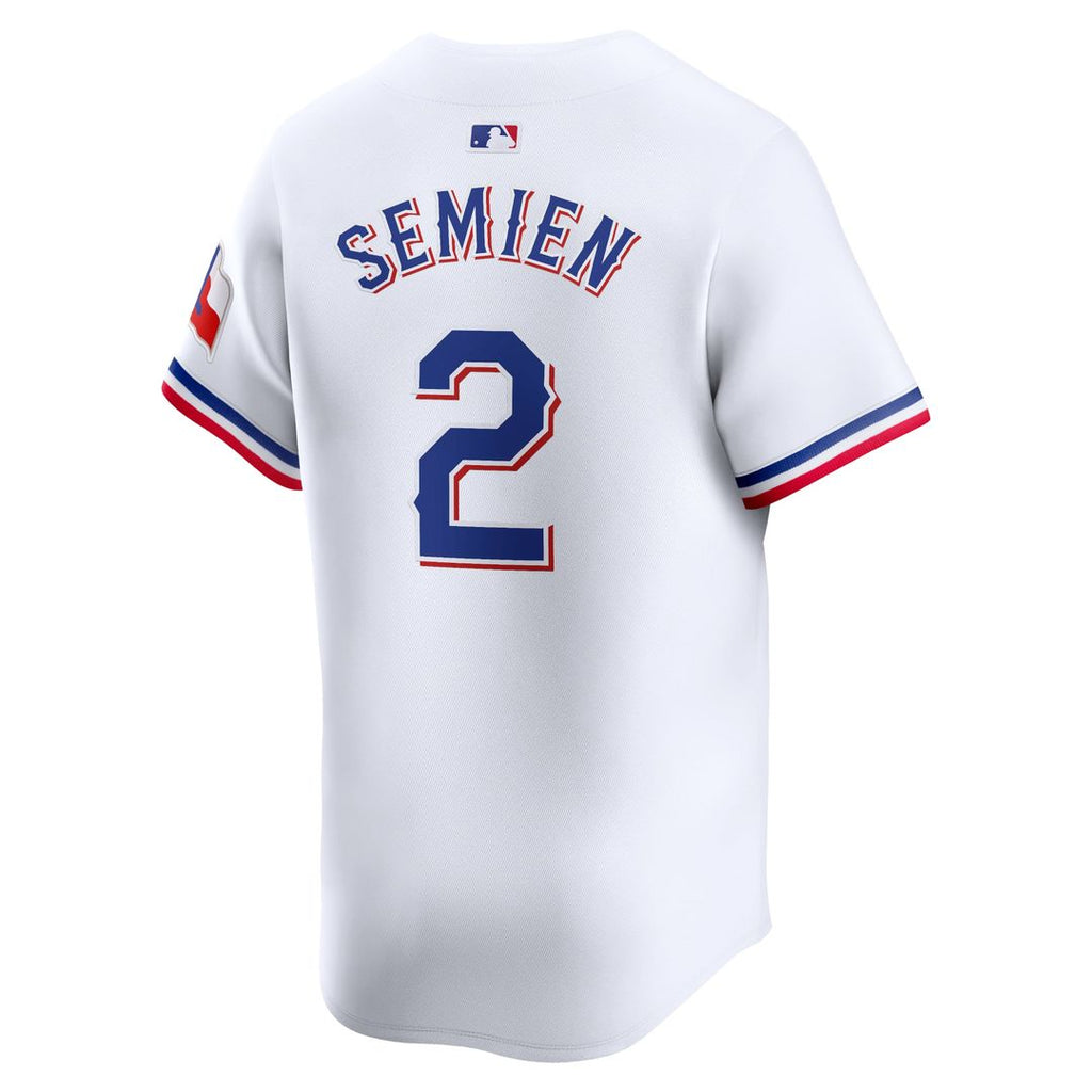 Texas Rangers Marcus Semien Nike White Home Limited Player Jersey