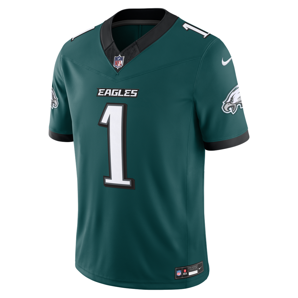 Philadelphia Eagles Jalen Hurts Nike Kelly Green Alternate Vapor F.U.S.E. Stitched Limited Jersey