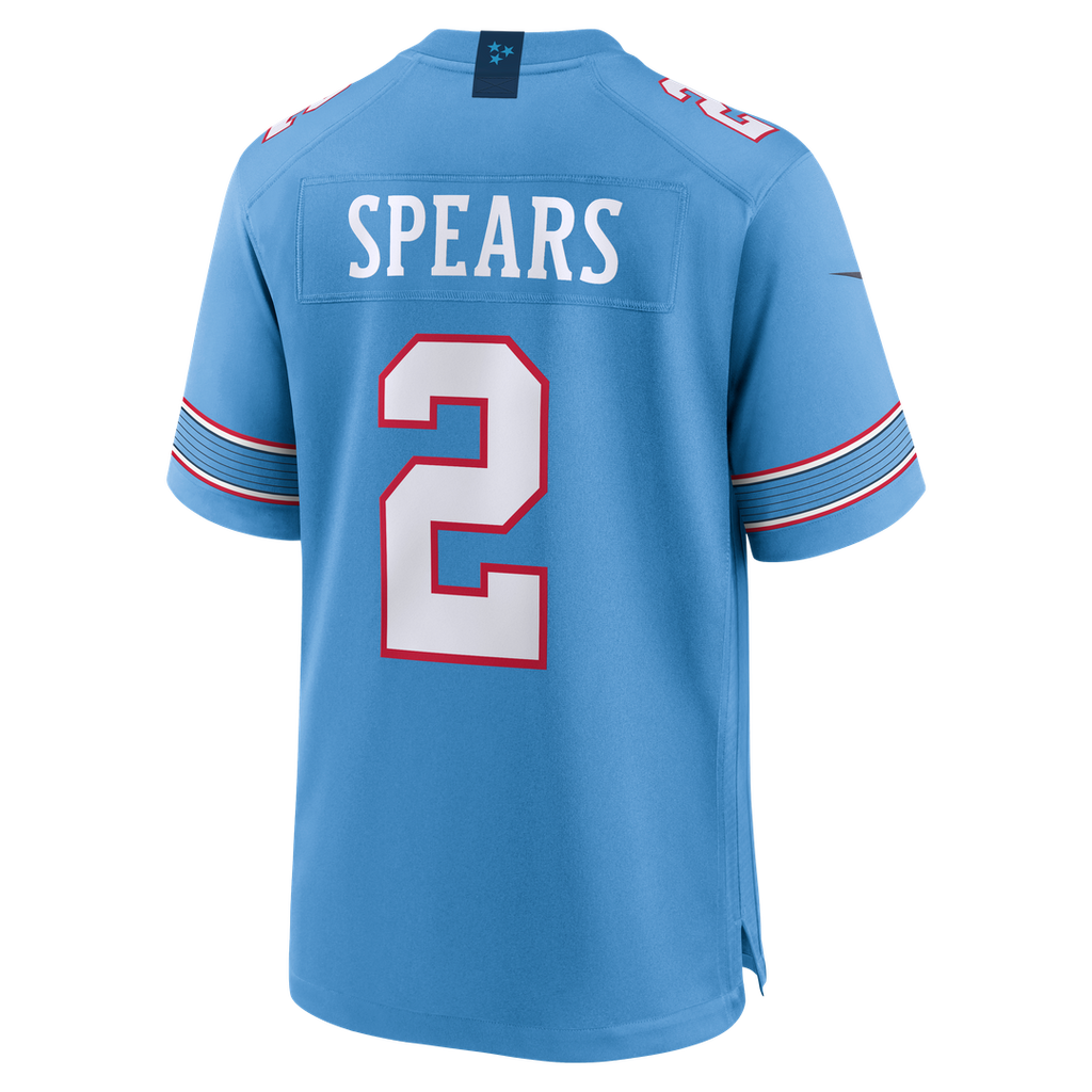 Tennessee Titans Tyjae Spears Nike Light Blue Game Jersey
