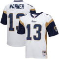 Los Angeles Rams Kurt Warner Mitchell & Ness White Big & Tall 2001 Retired Player Replica Jersey