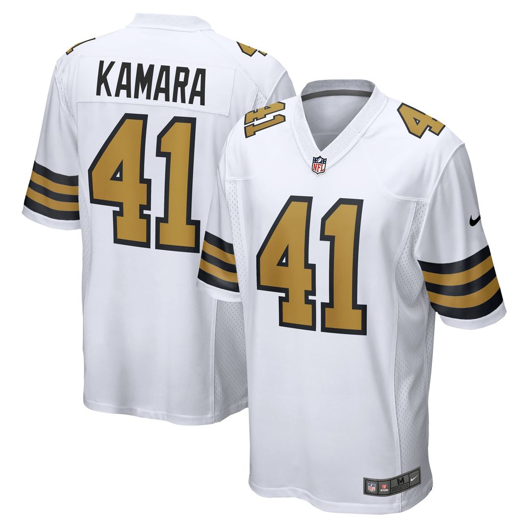New Orleans Saints Alvin Kamara Nike Black Game Jersey