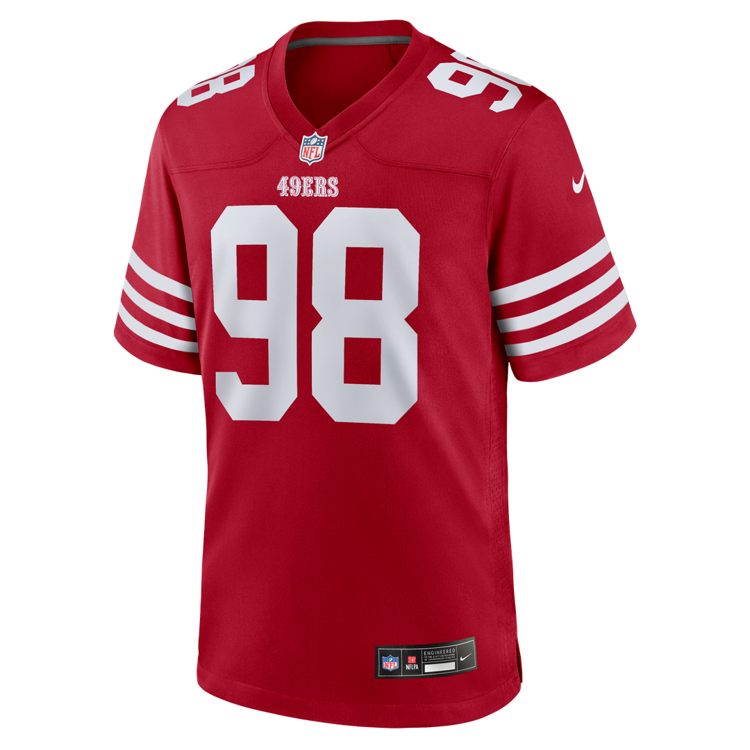 San Francisco 49ers Mykel Williams Nike Scarlet Team Game Jersey