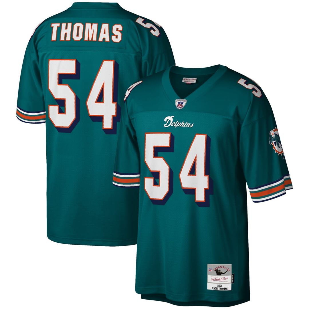 Miami Dolphins Zach Thomas Mitchell & Ness White Legacy Replica Jersey