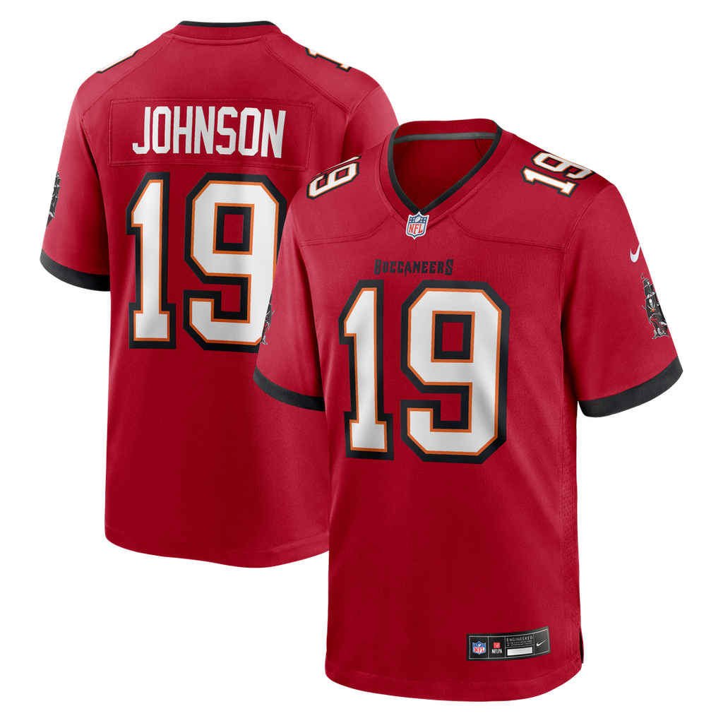 Tampa Bay Buccaneers Keyshawn Johnson Nike Red Game Retired Player Jersey