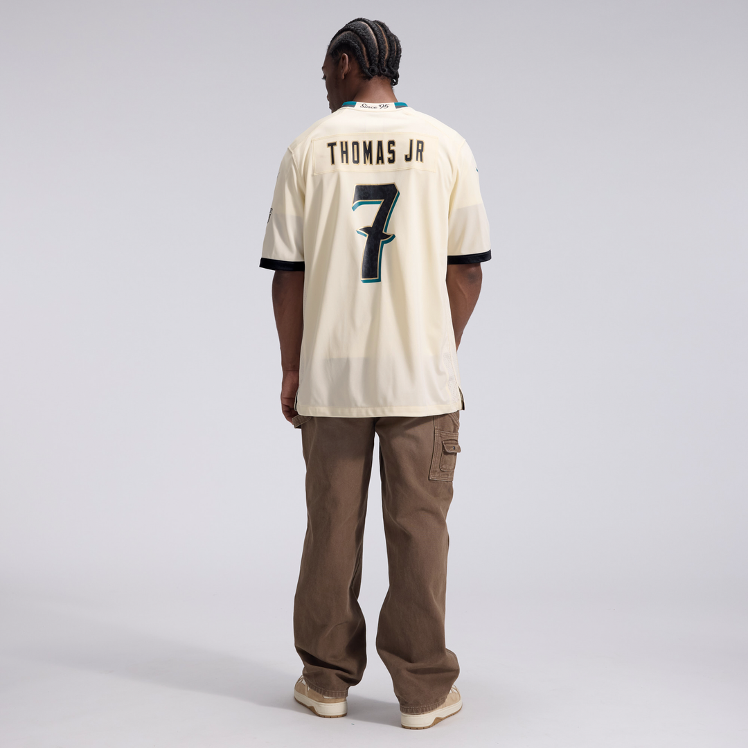 Jacksonville Jaguars Brian Thomas Jr. Nike Natural 2026 Rivalries Collection Game Jersey