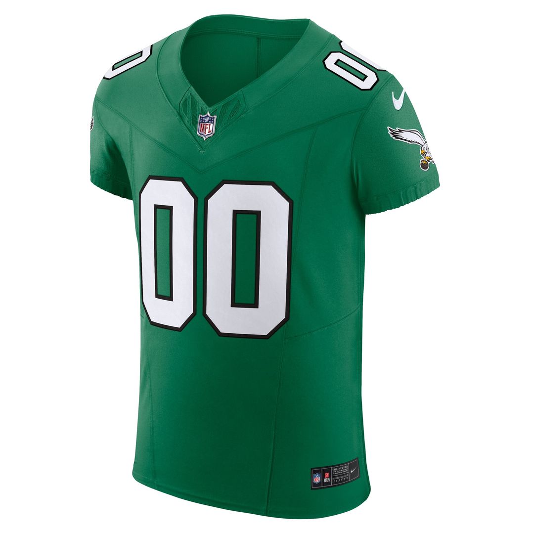 Philadelphia Eagles Nike Black Alternate Vapor F.U.S.E. Elite Custom Jersey