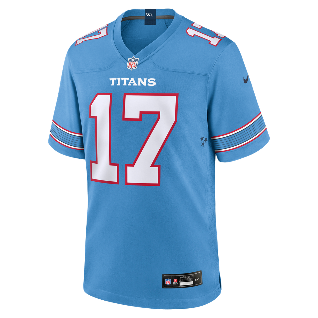 Tennessee Titans Chimere Dike Nike Light Blue Team Game Jersey
