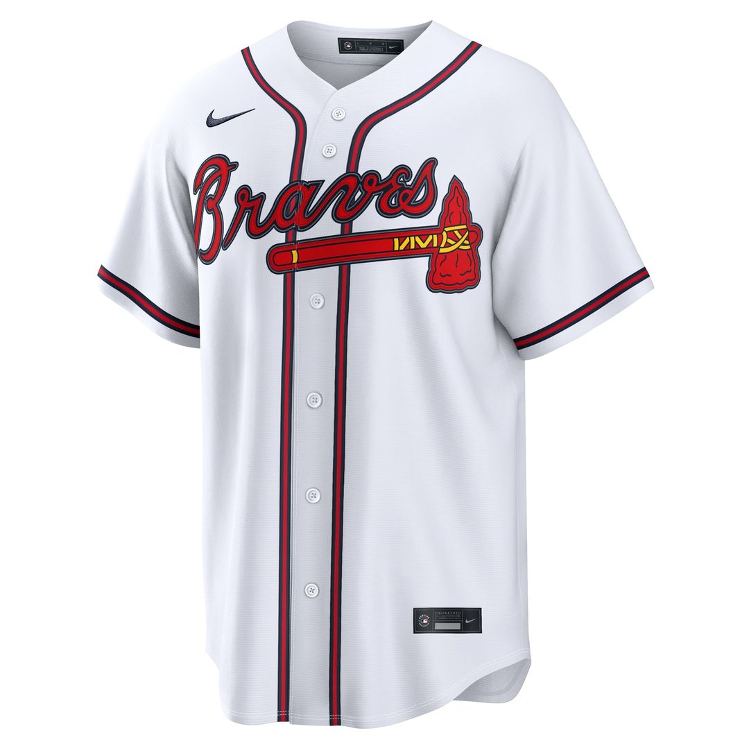 Atlanta Braves Ronald Acuña Jr. Nike White Home Replica Jersey
