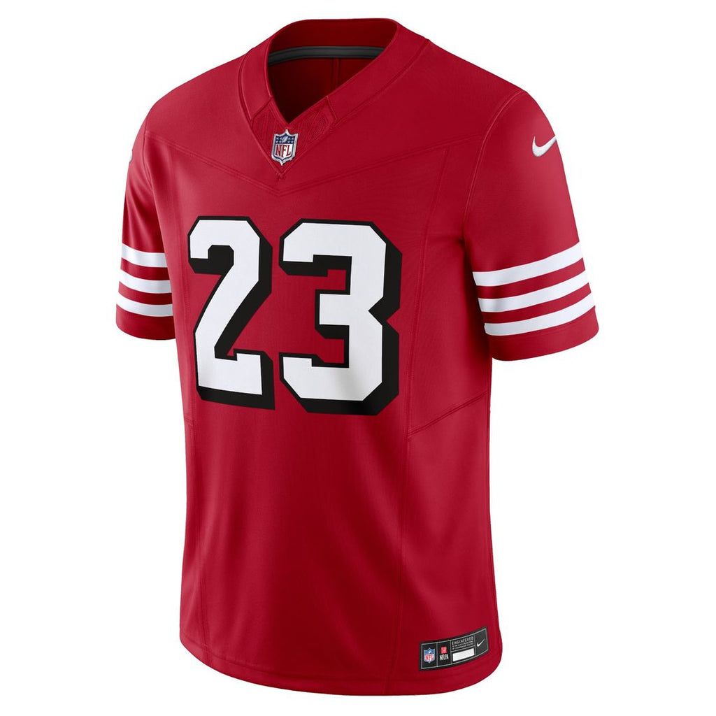 San Francisco 49ers Christian McCaffrey Nike Scarlet Vapor F.U.S.E. Limited Jersey