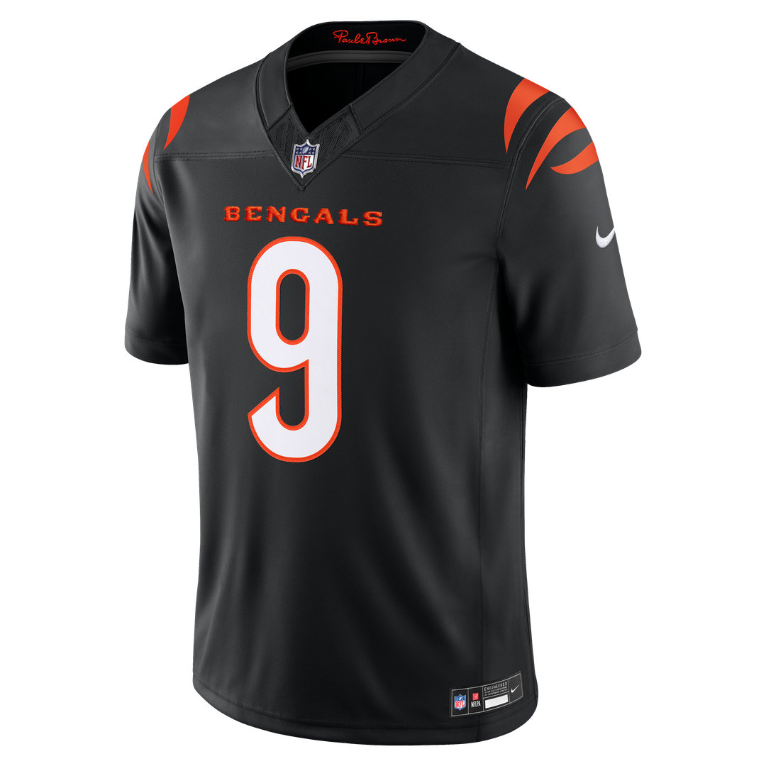 Cincinnati Bengals Joe Burrow Nike Orange Alternate Vapor F.U.S.E. Stitched Limited Jersey