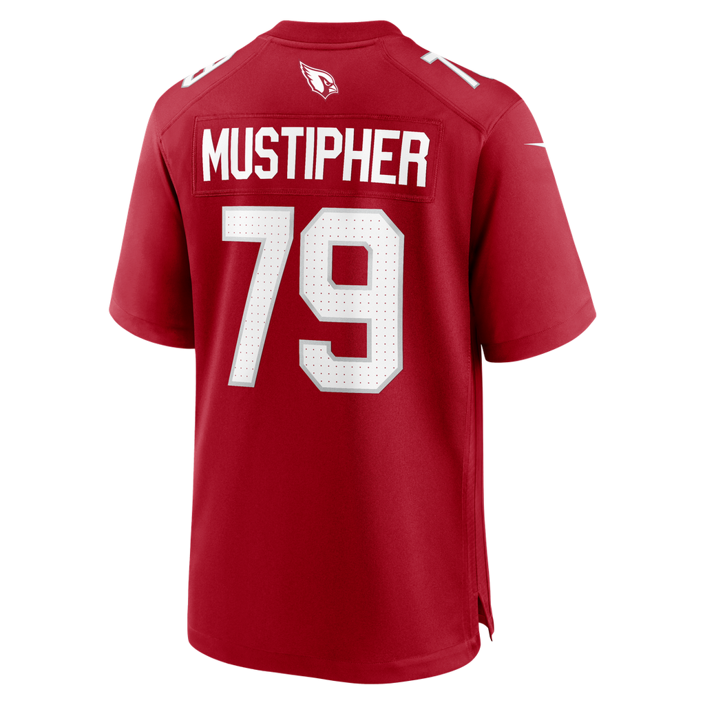 Arizona Cardinals PJ Mustipher Nike Cardinal Team Game Jersey