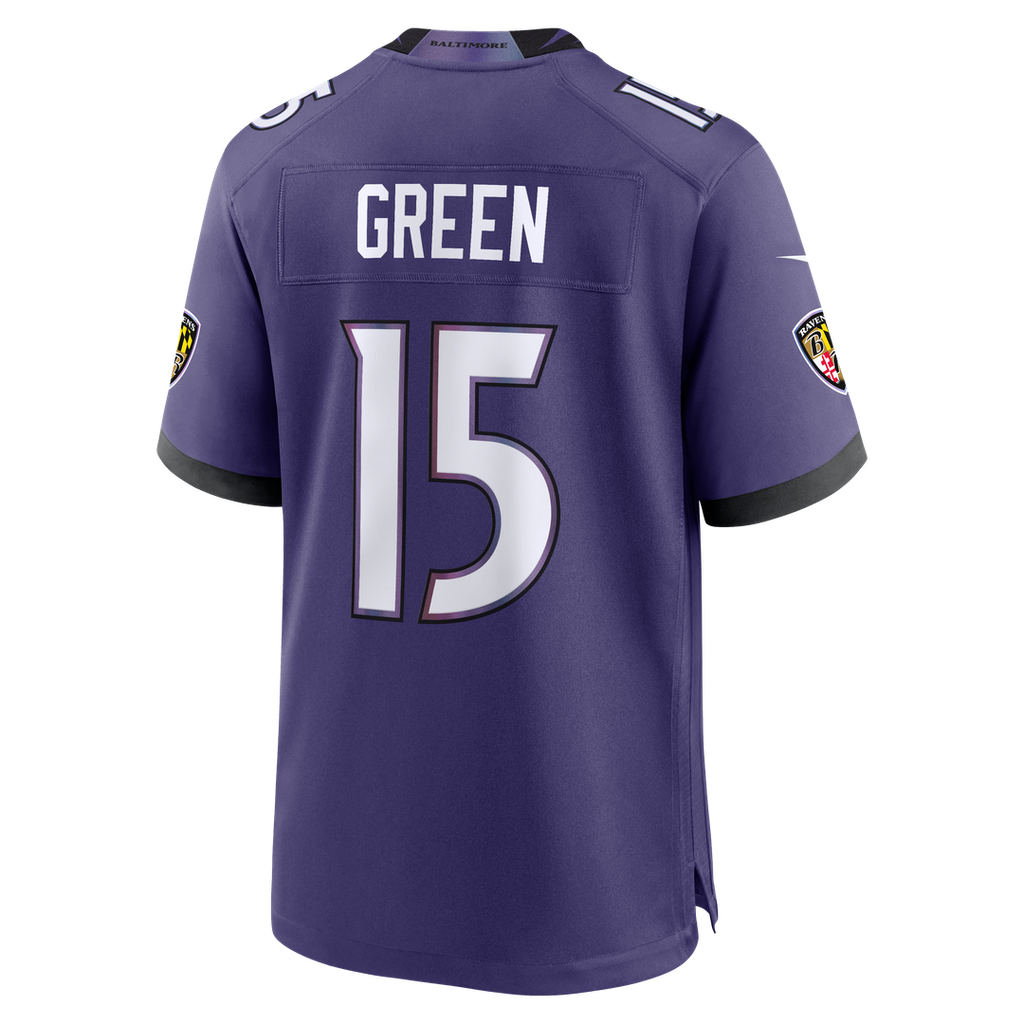 Baltimore Ravens Mike Green Nike Purple Team Game Jersey