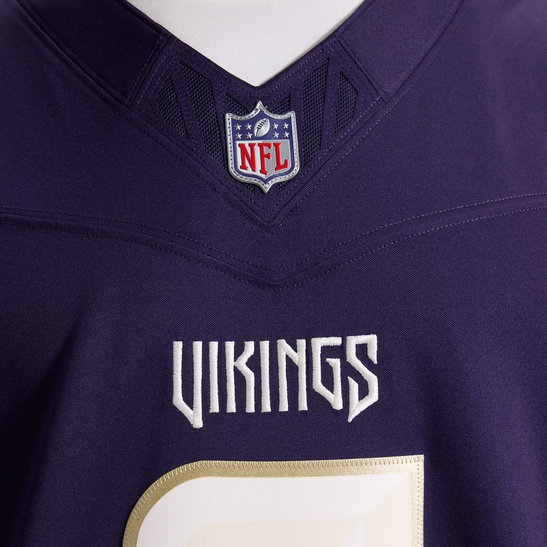 Minnesota Vikings J.J. McCarthy Nike Purple 2026 Rivalries Collection Stitched Limited Jersey
