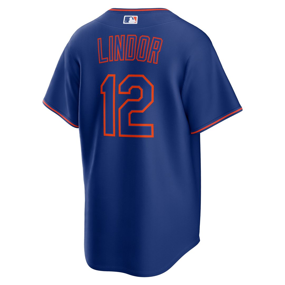 New York Mets Francisco Lindor Nike Gray Road Replica Jersey
