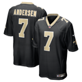 New Orleans Saints Morten Andersen Nike Black Game Retired Player Jersey