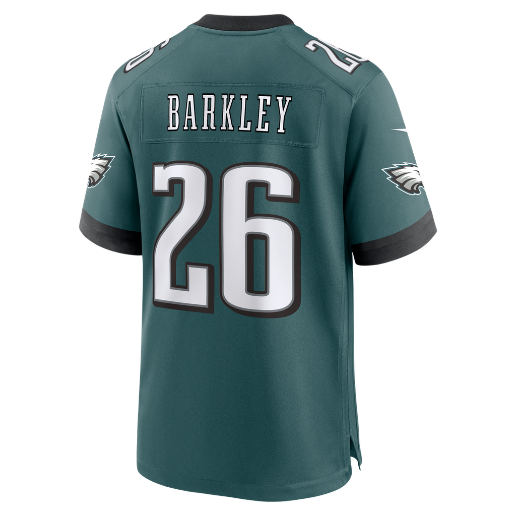 Philadelphia Eagles Saquon Barkley Nike Midnight Green Team Game Jersey