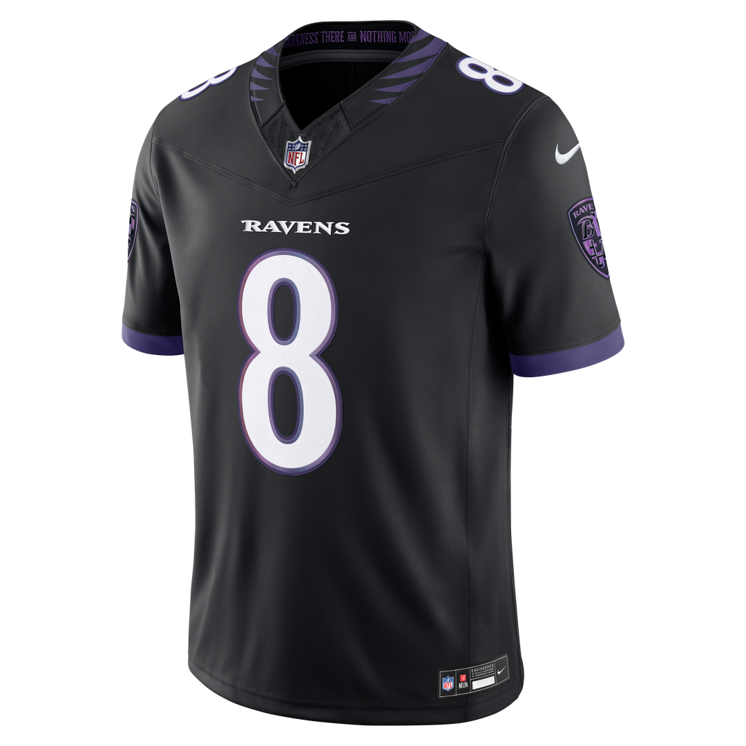 Baltimore Ravens Lamar Jackson Nike Purple Team Vapor F.U.S.E. Stitched Limited Jersey
