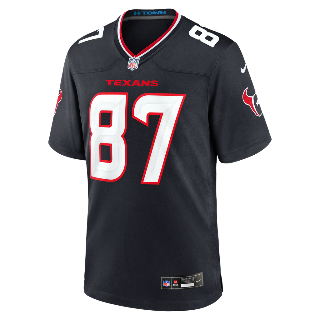 Houston Texans Cade Stover Nike Navy Game Jersey