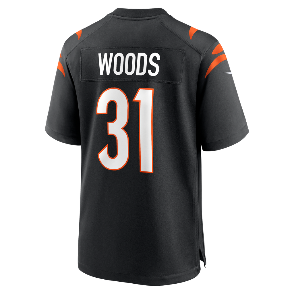 Cincinnati Bengals Ickey Woods Nike Black Retired Player Game Jersey