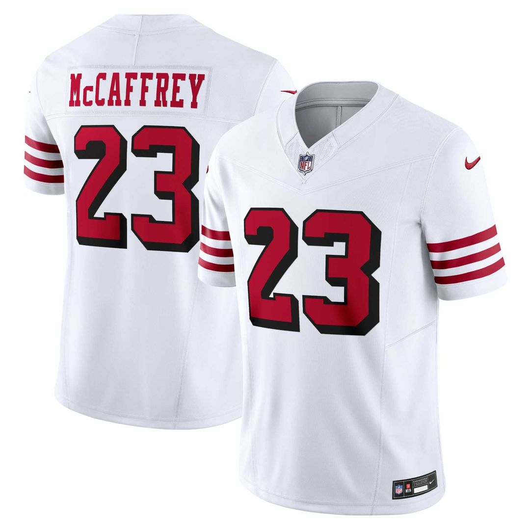 San Francisco 49ers Christian McCaffrey Nike Scarlet Vapor F.U.S.E. Limited Jersey
