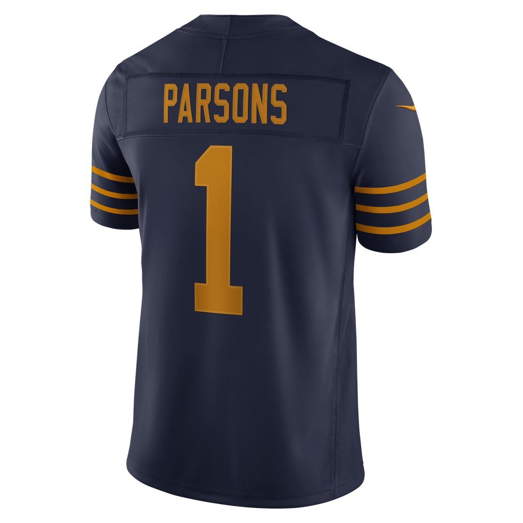 Green Bay Packers Micah Parsons Nike Navy Alternate Vapor F.U.S.E. Stitched Limited Jersey