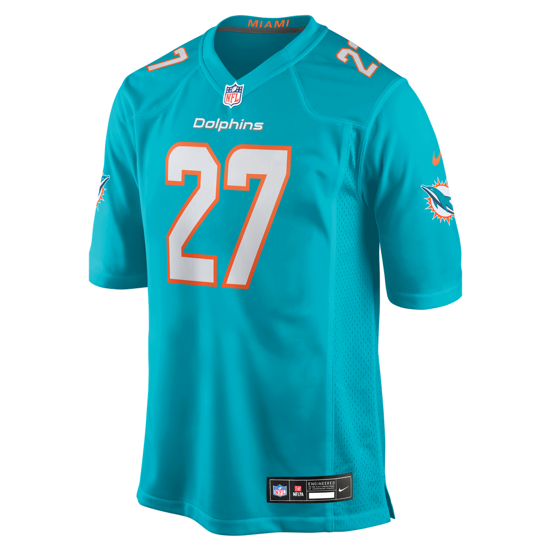 Miami Dolphins Ethan Bonner Nike Aqua Game Jersey