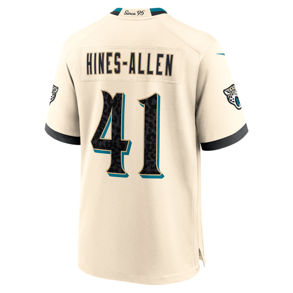 Jacksonville Jaguars Josh Hines-Allen Nike Natural 2026 Rivalries Collection Game Jersey
