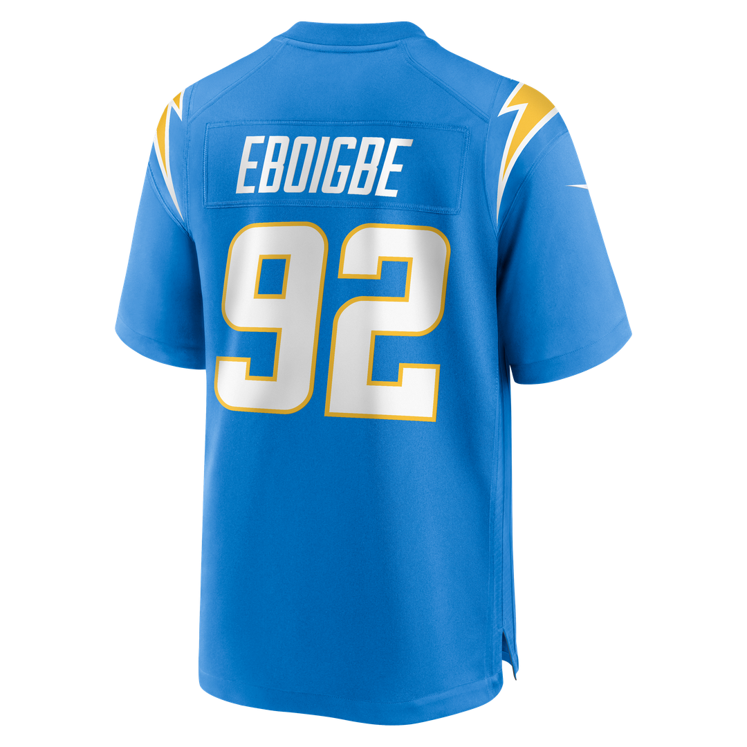 Los Angeles Chargers Justin Eboigbe Nike Powder Blue Team Game Jersey