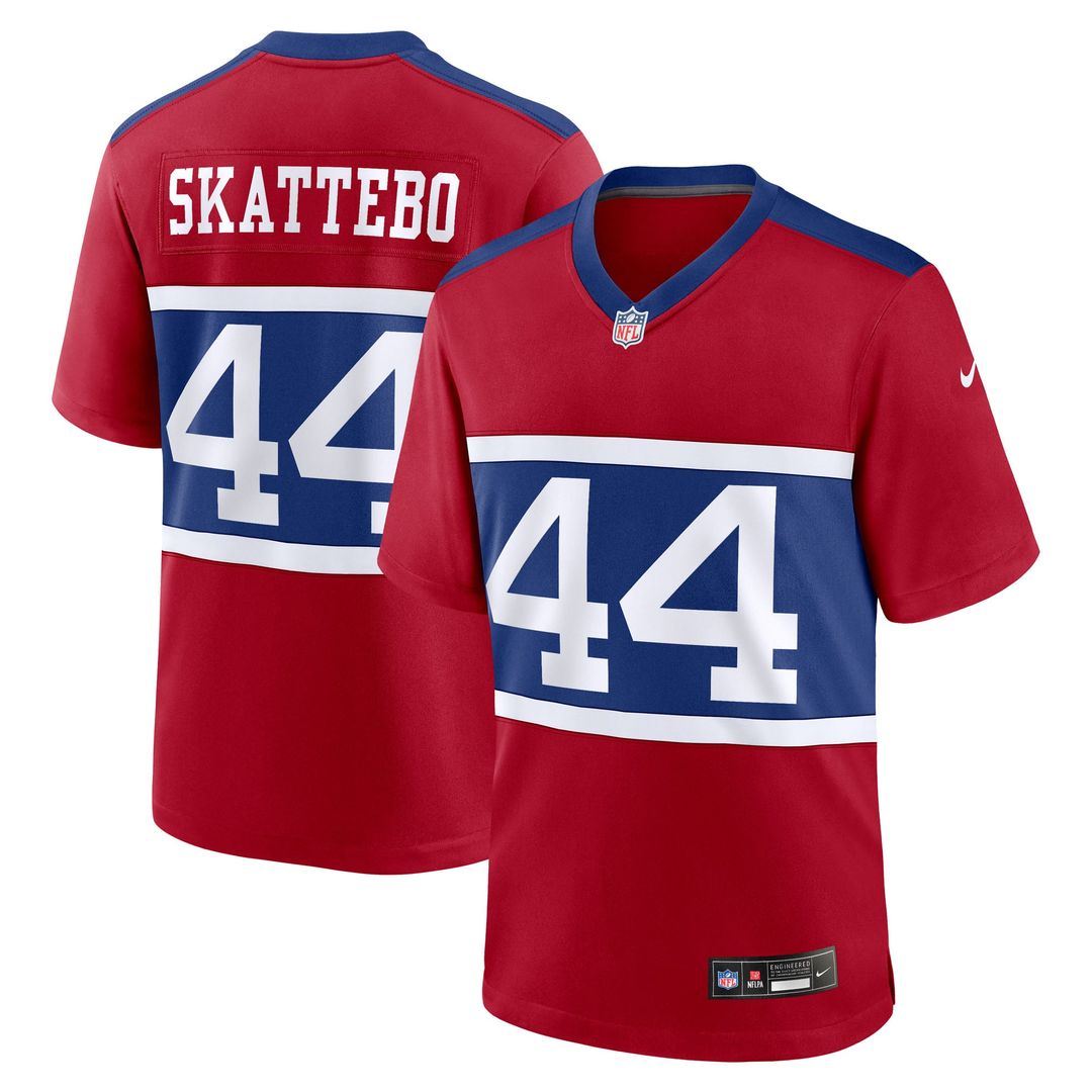 New York Giants Cam Skattebo Nike White Game Jersey