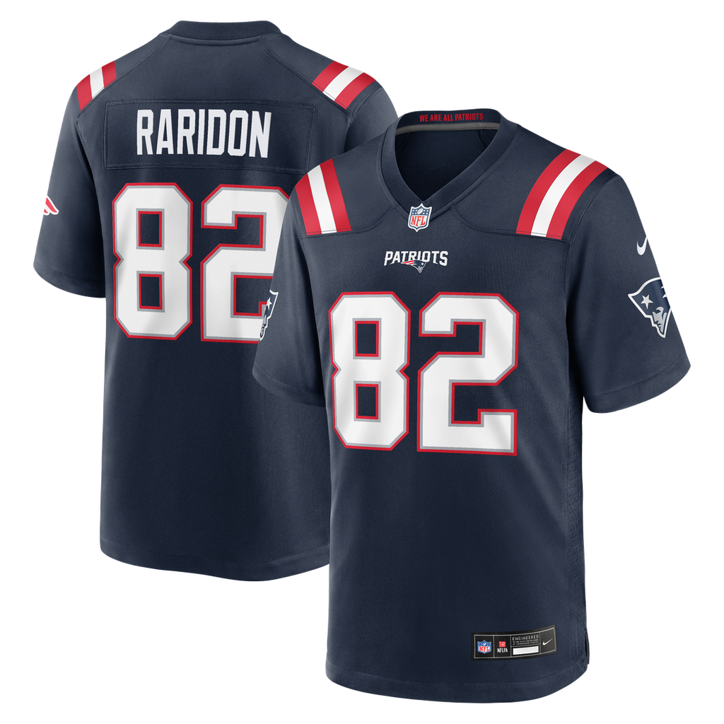 New England Patriots Eli Raridon Nike Navy Team Game Jersey