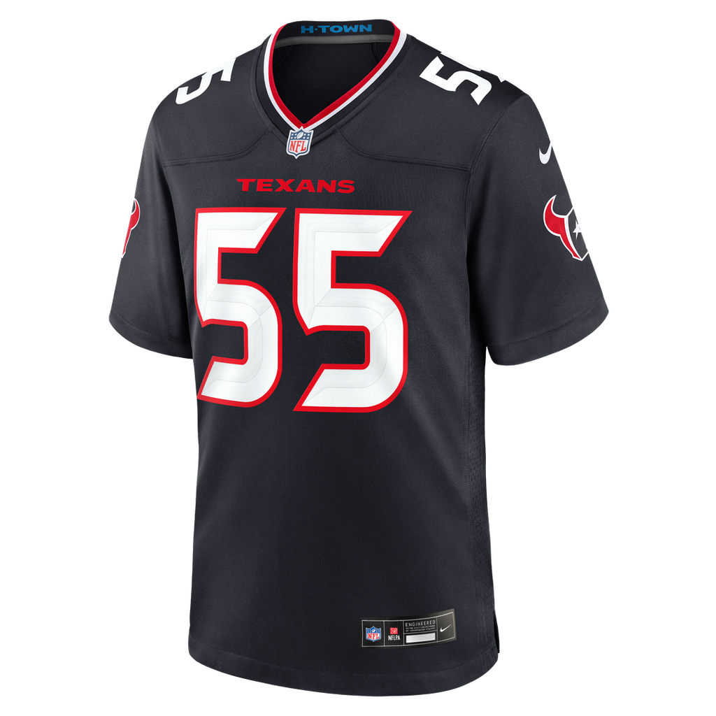 Houston Texans Danielle Hunter Nike Navy Team Game Jersey