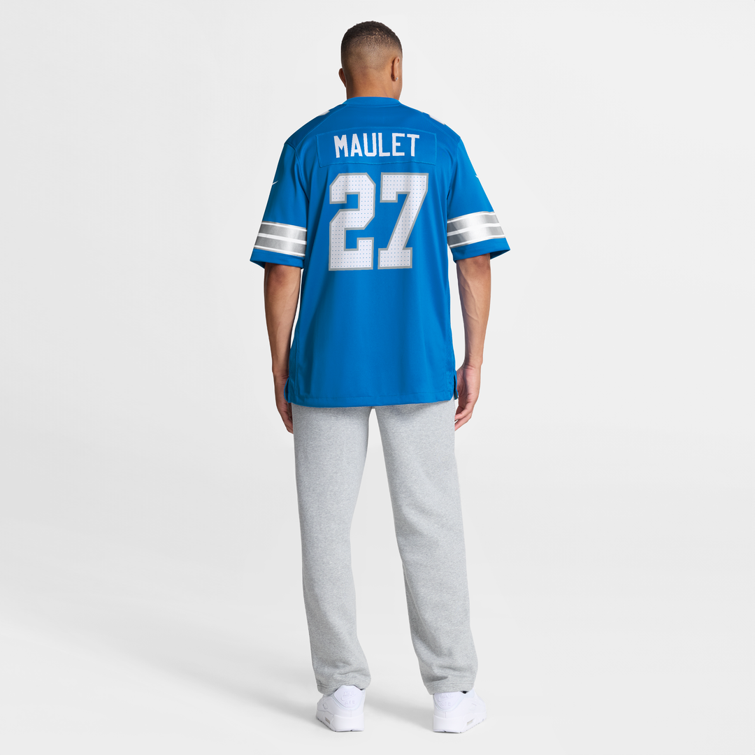 Detroit Lions Arthur Maulet Nike Blue Team Game Jersey