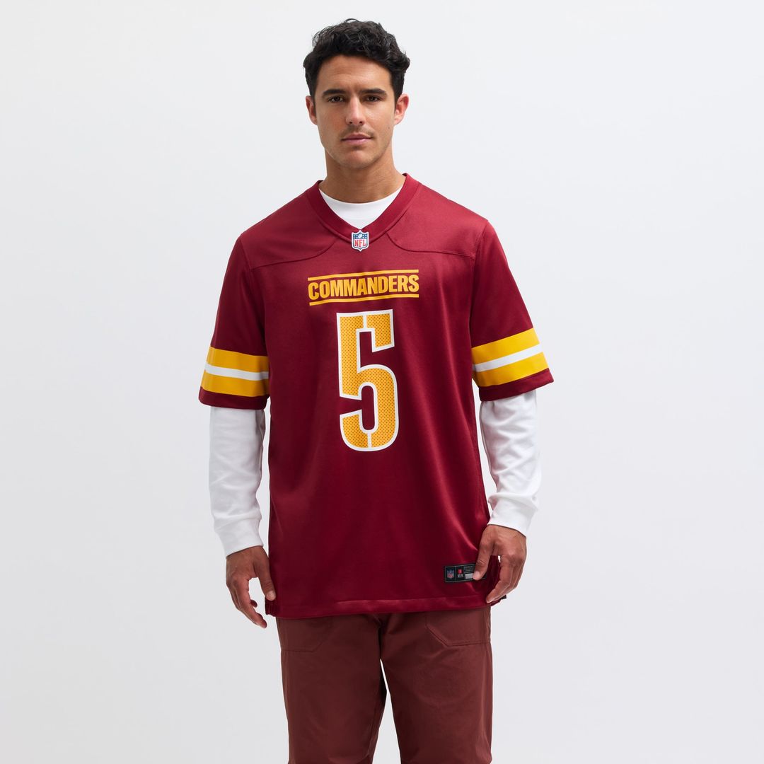 Washington Commanders Jayden Daniels Nike White Player Game Jersey
