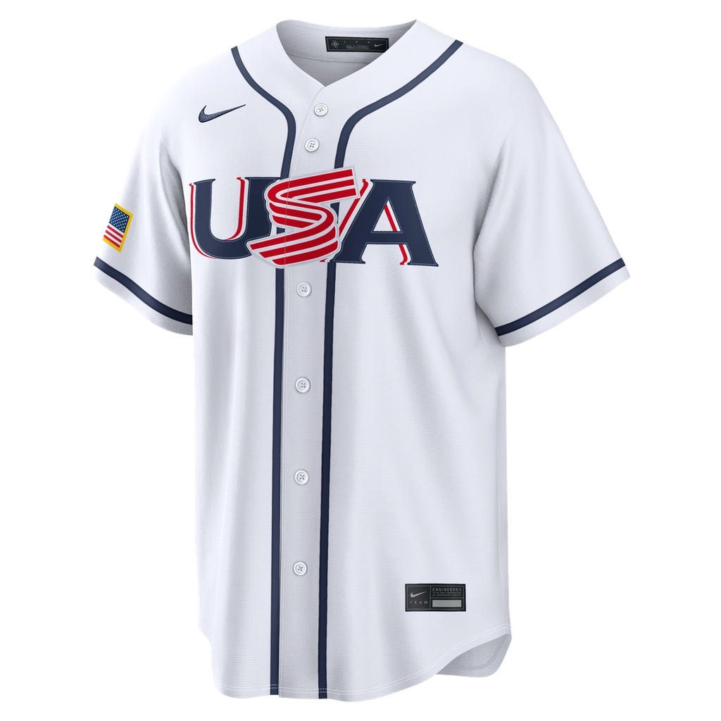 USA Baseball Alex Bregman Nike White 2026 World Baseball Classic Home Stadium Jersey