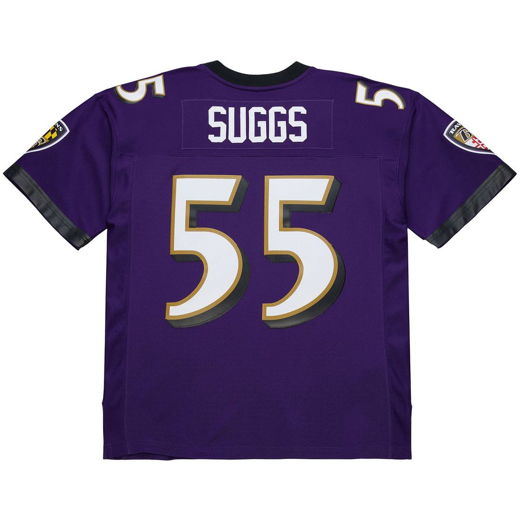 Baltimore Ravens Terrell Suggs Mitchell & Ness White 2003 Legacy Replica Player Jersey