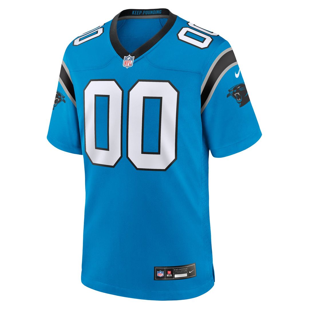 Carolina Panthers Nike Black Custom Game Jersey