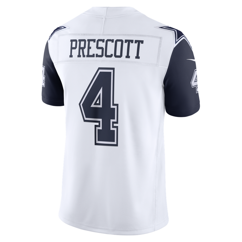 Dallas Cowboys Dak Prescott Nike White Alternate Vapor F.U.S.E. Stitched Limited Jersey