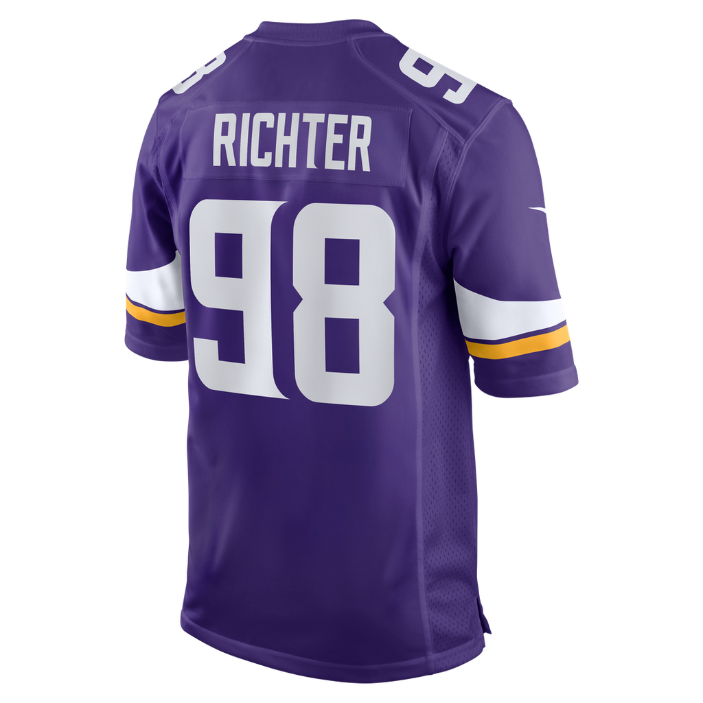 Minnesota Vikings Bo Richter Nike Purple Team Game Jersey