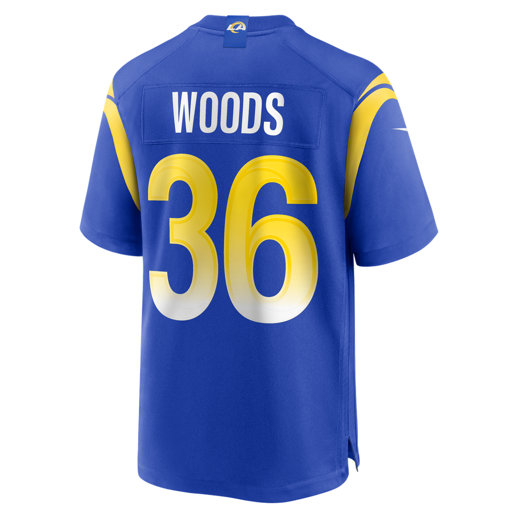Los Angeles Rams Charles Woods Nike Royal Game Jersey