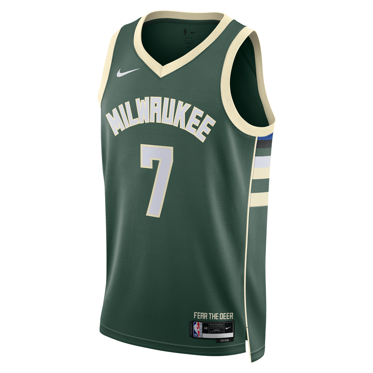 Milwaukee Bucks Nike Icon Edition Swingman Jersey - Hunter Green - Kevin Porter Jr. - Unisex