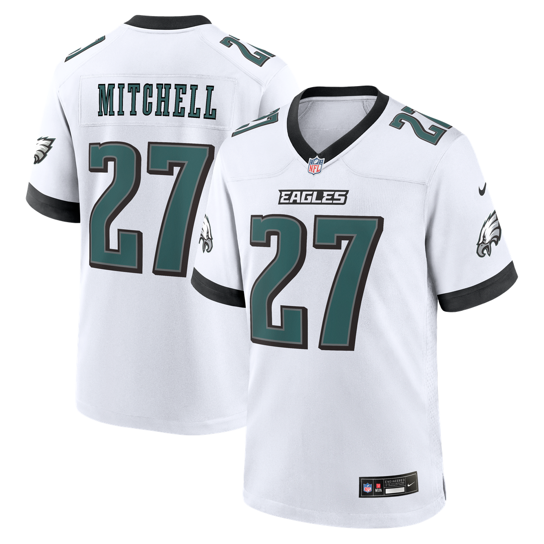 Philadelphia Eagles Quinyon Mitchell Nike Midnight Green Team Game Jersey