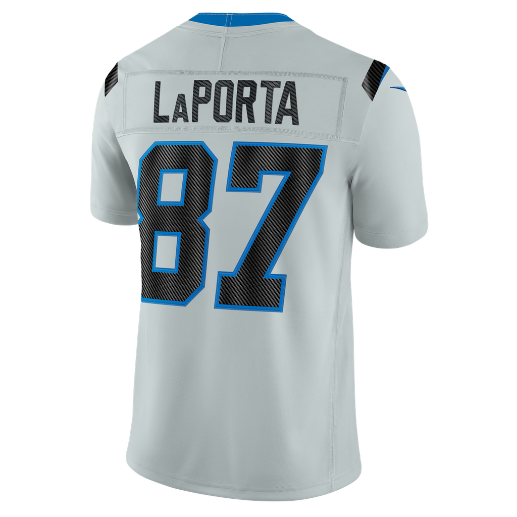 Detroit Lions Sam LaPorta Nike Silver 2026 Rivalries Collection Stitched Limited Jersey