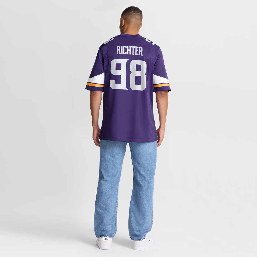 Minnesota Vikings Bo Richter Nike Purple Team Game Jersey