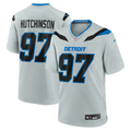 Detroit Lions Aidan Hutchinson Nike Silver 2026 Rivalries Collection Game Jersey