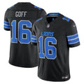 Detroit Lions Jared Goff Nike Black Alternate Vapor F.U.S.E. Stitched Limited Jersey