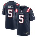 New England Patriots Dre'Mont Jones Nike Navy Team Game Jersey