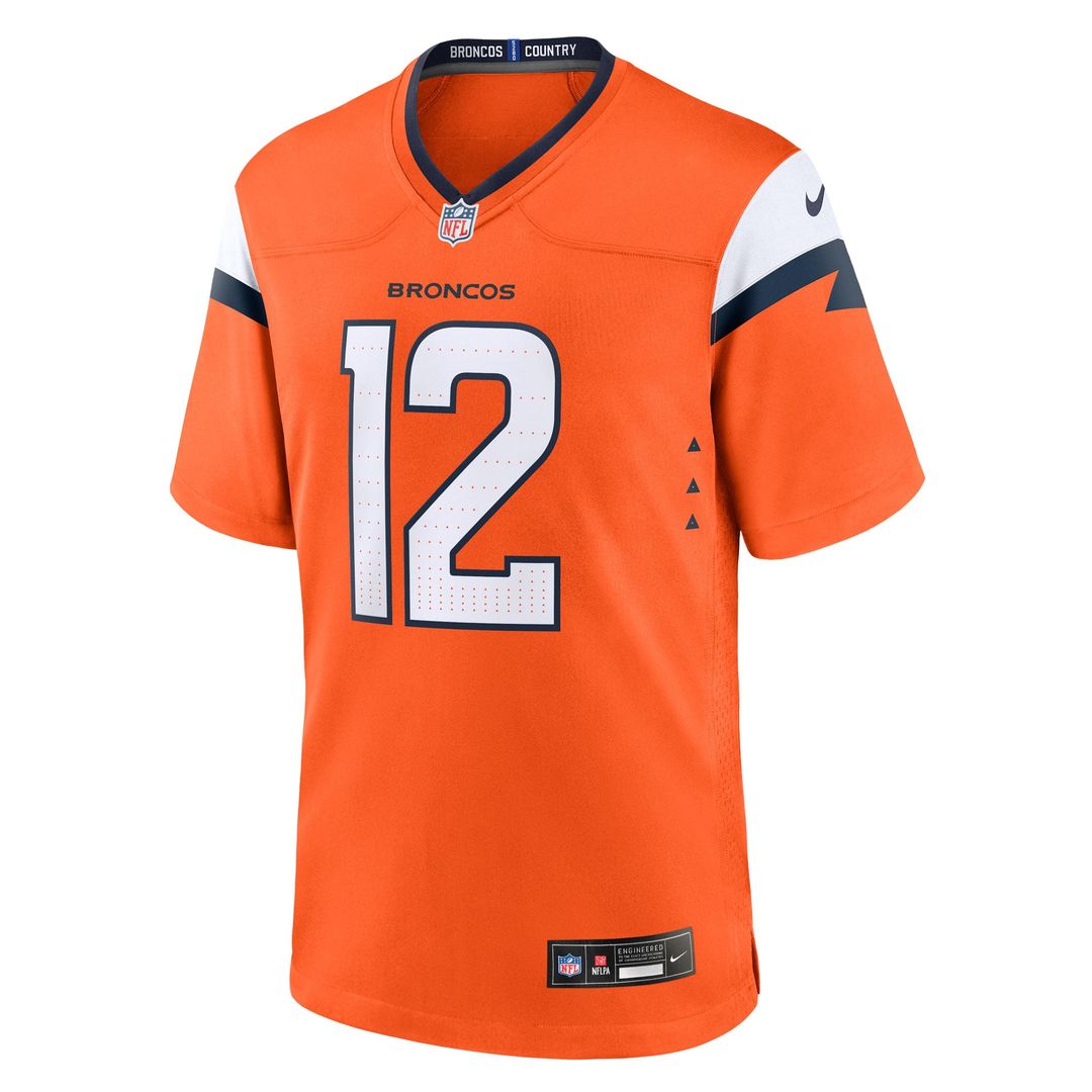 Denver Broncos RJ Harvey Nike Orange Team Game Jersey
